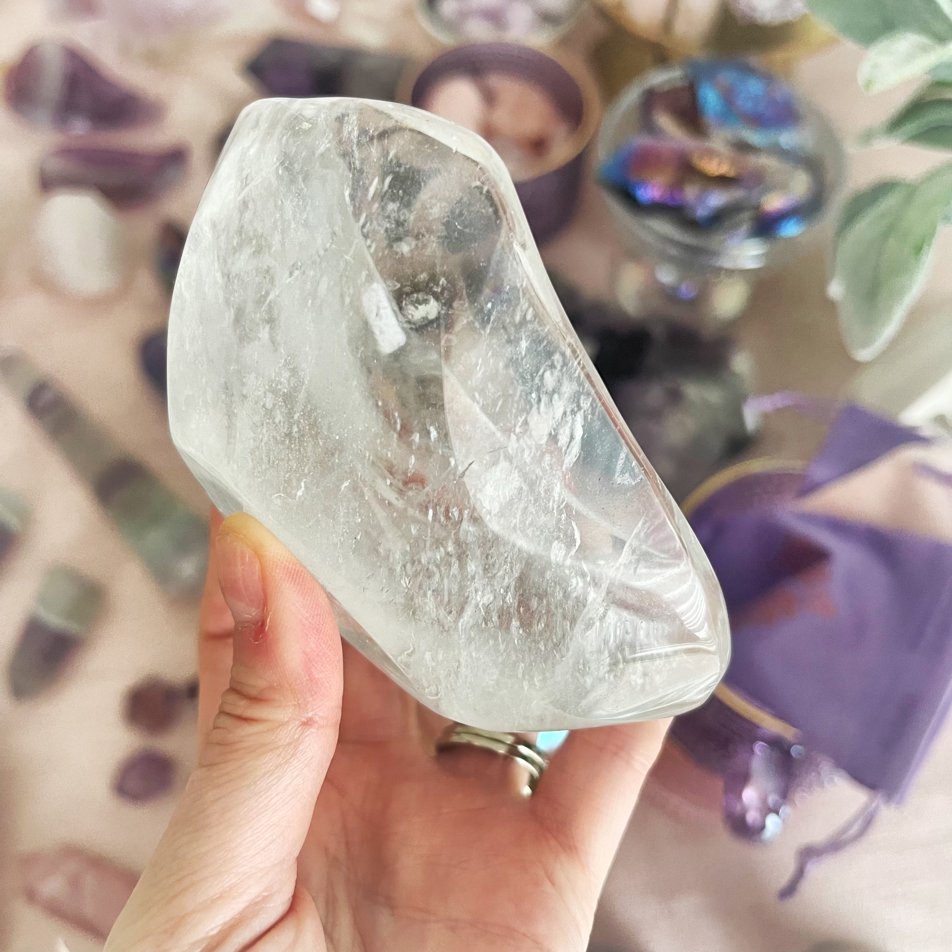 Clear Quartz Free Form Bowl