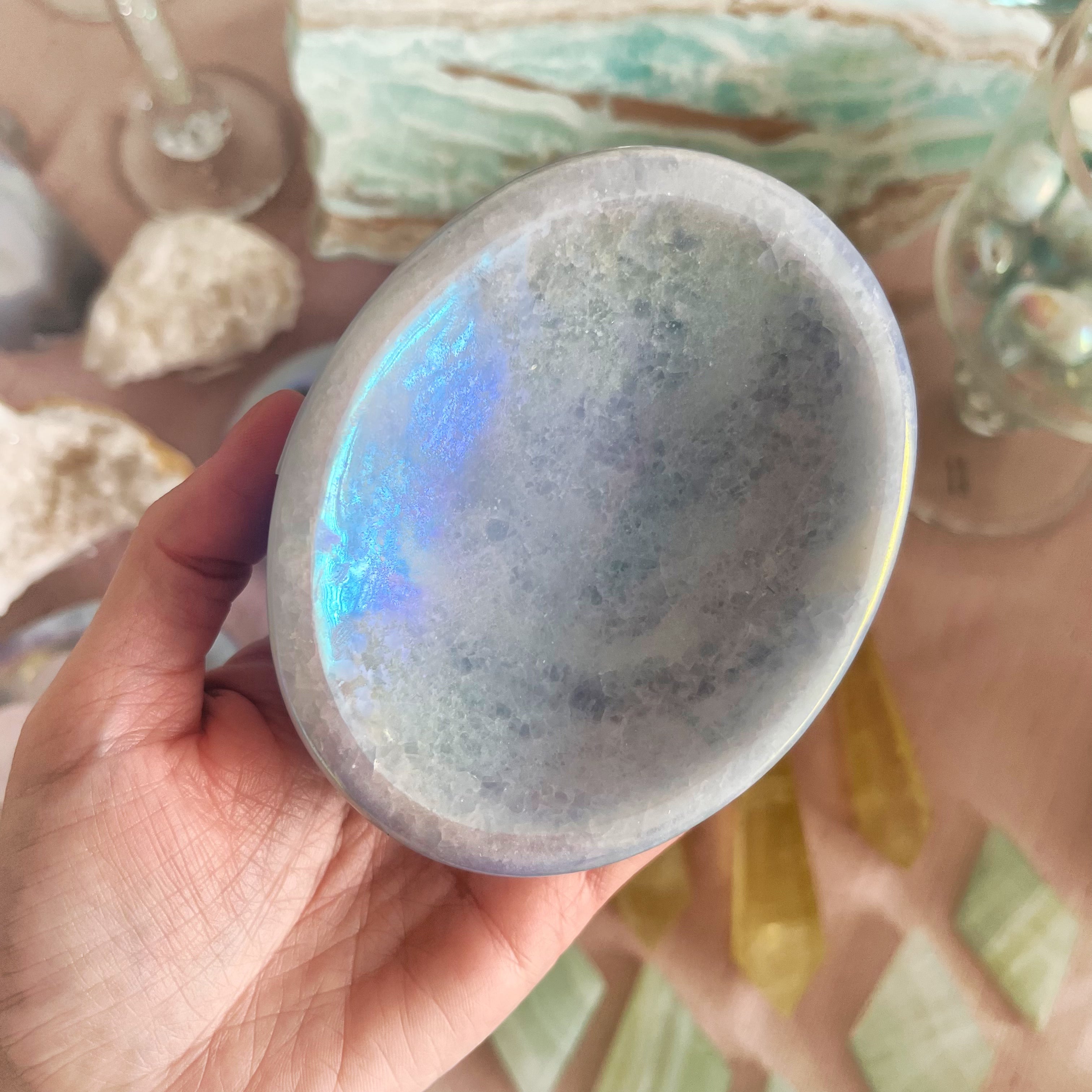 Aura Blue Calcite Bowl