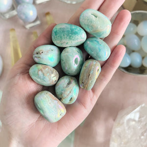 Druzy Aura Blue Aragonite Tumbles