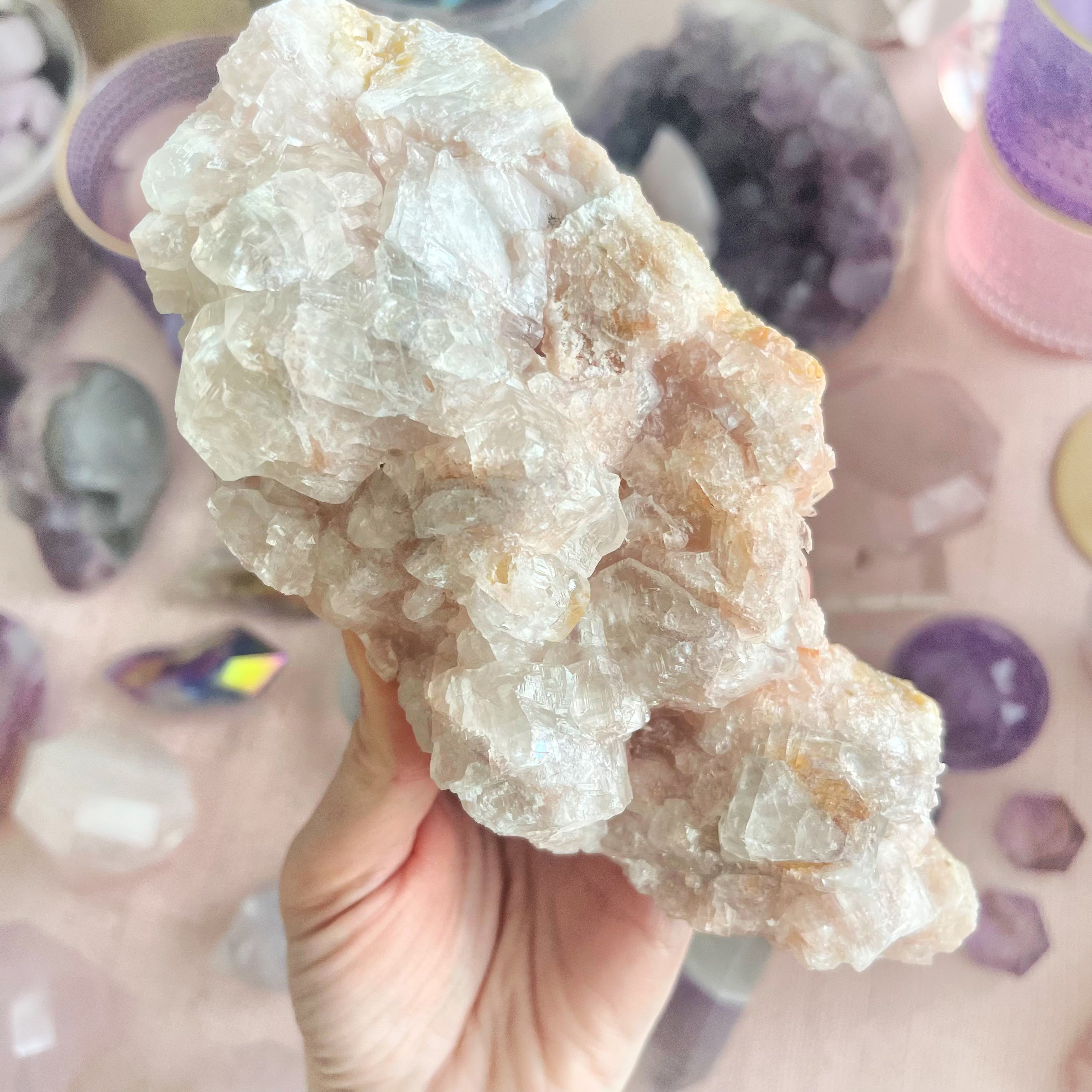 Pink Calcite Cluster