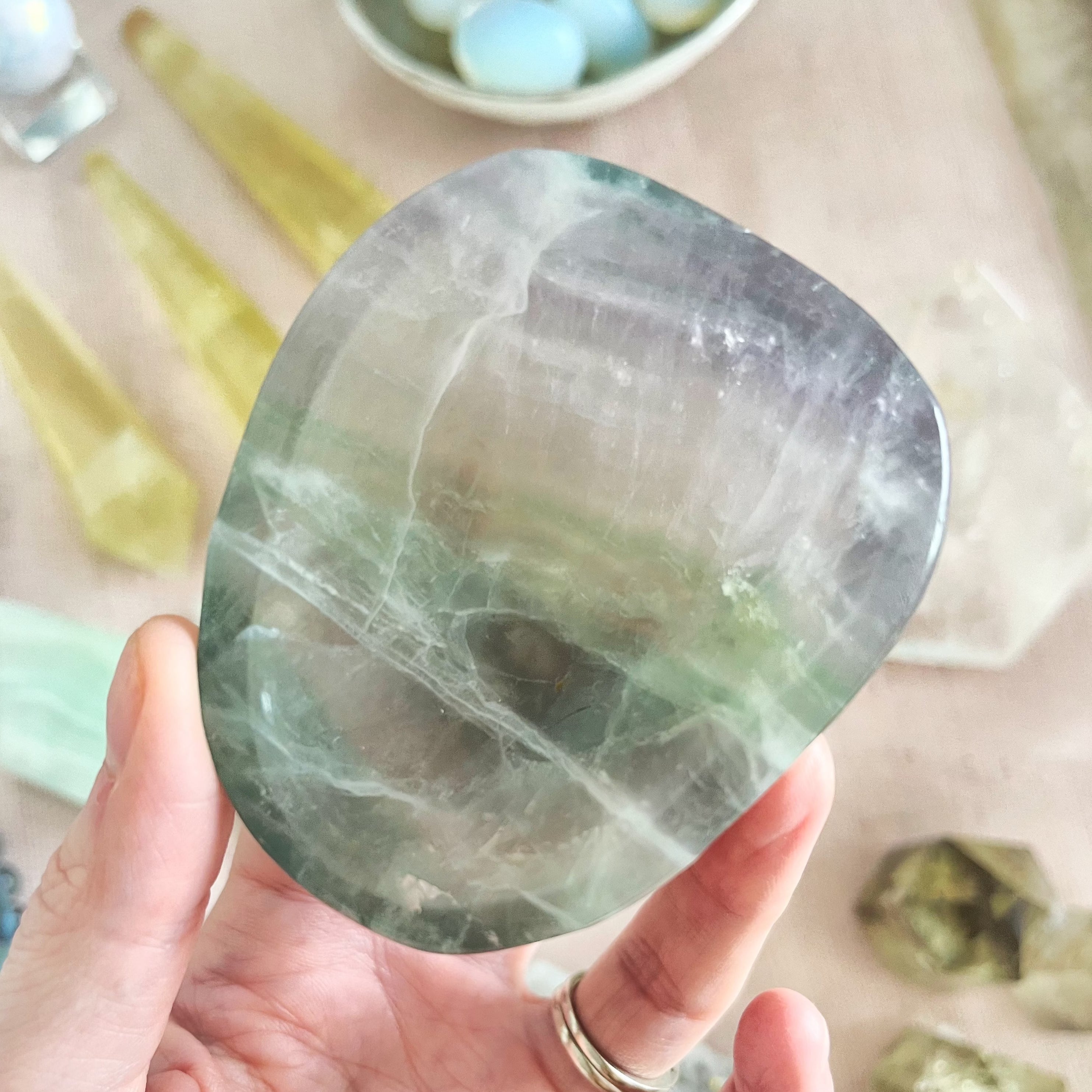 Small Green Fluorite Bowl