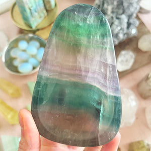 Green Fluorite Banded Bowl