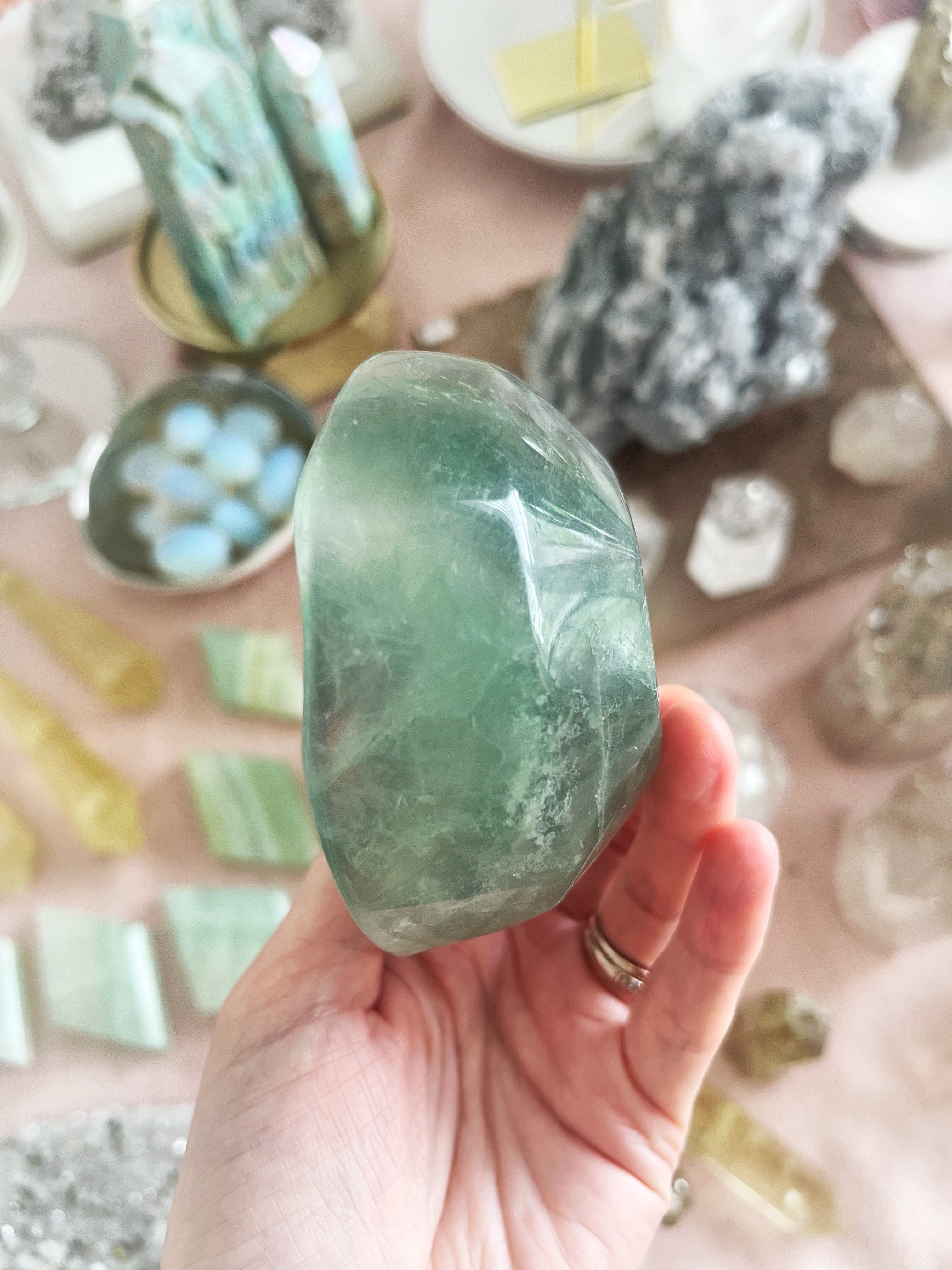 Green Fluorite Banded Bowl