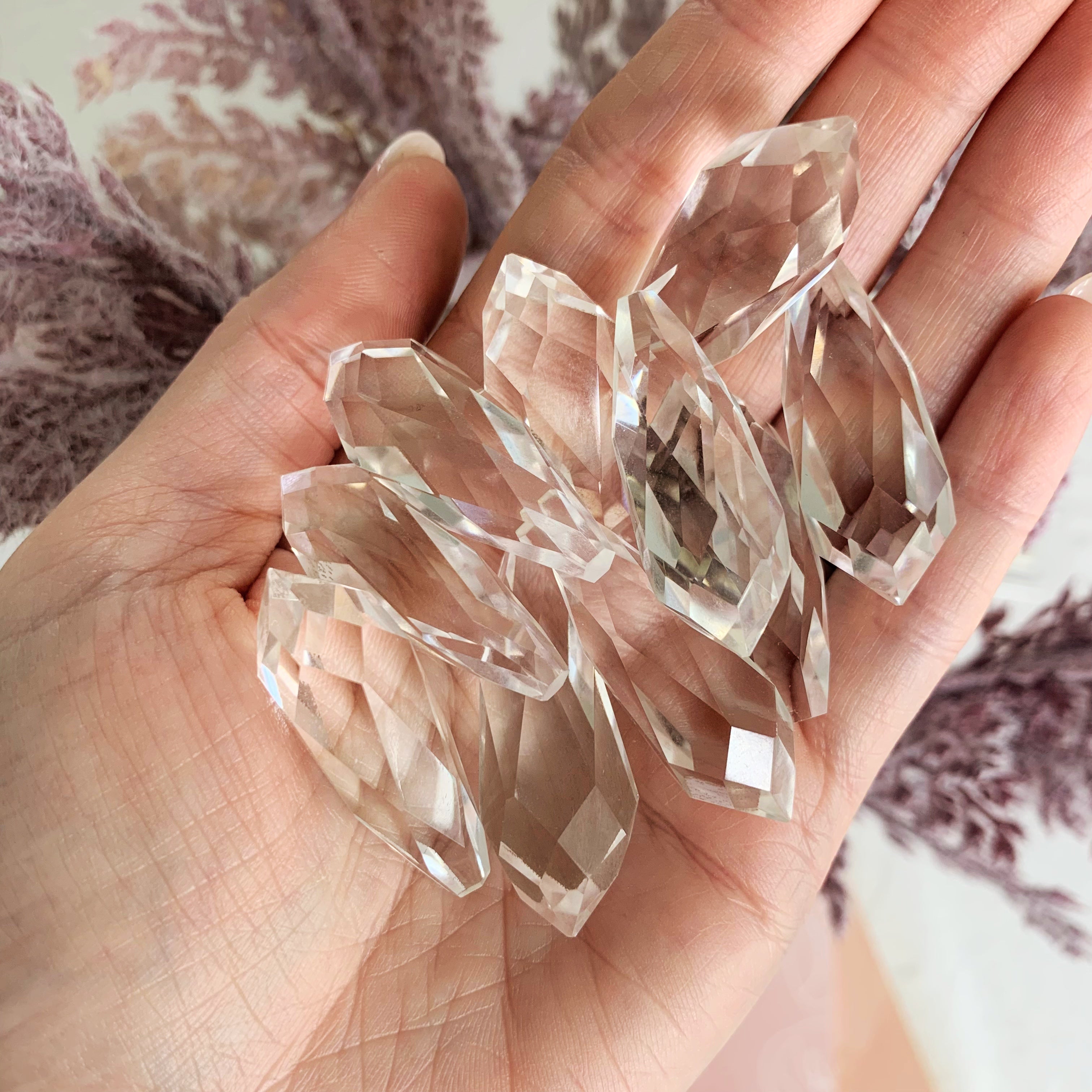 Clear Quartz Faceted Points