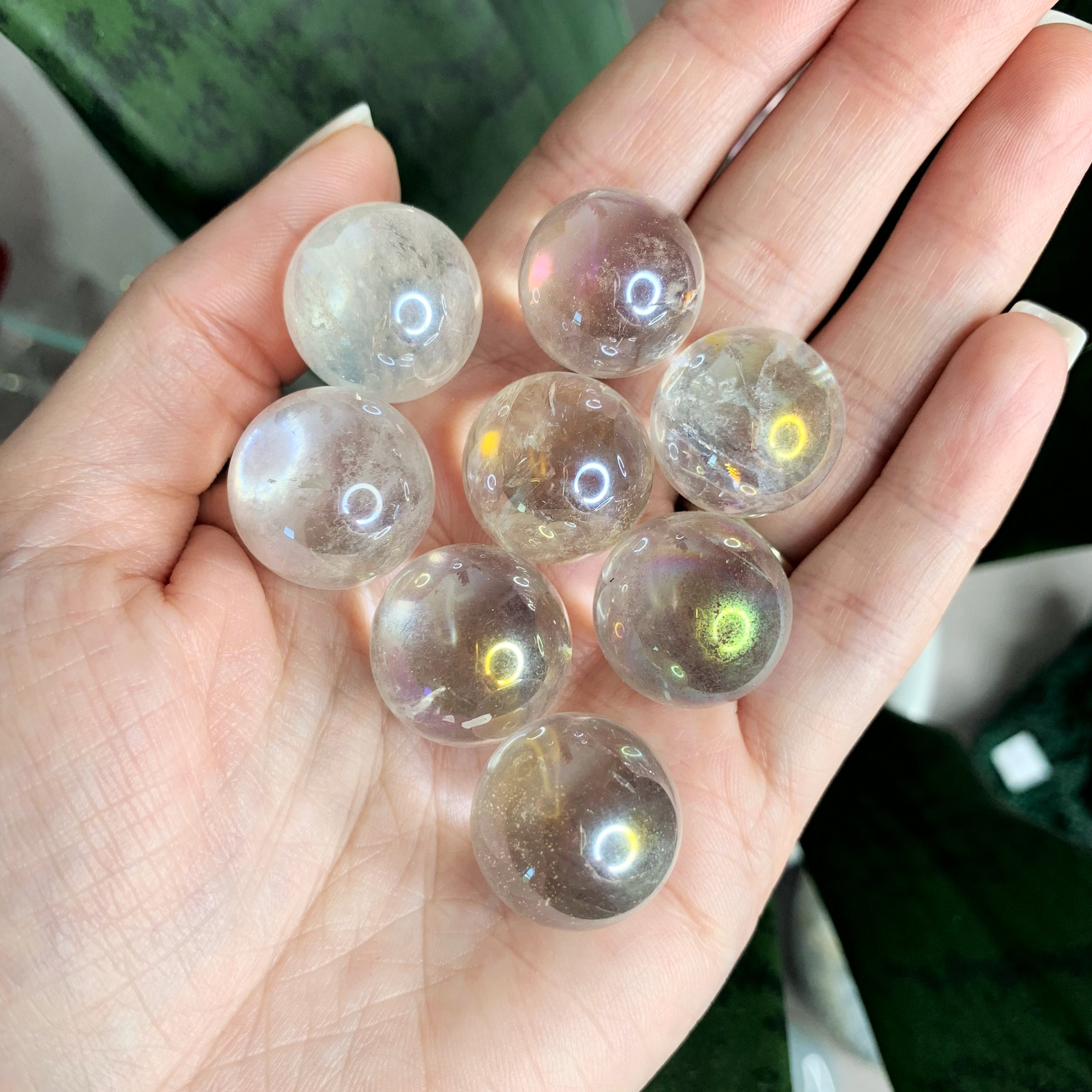 Aura Clear Quartz Mini Sphere